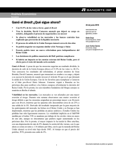 06/24/2016 Reino Unido - Ganó el Brexit ¿Qué sigue ahora?.