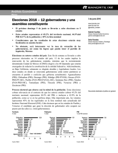 06/03/2016 MEXICO: Elecciones 2016  12 gobernadores y una asamblea constituyente.