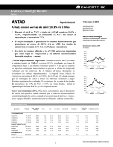 05/10/2016 ANTAD crecen ventas de abril 10.1% vs 7.5%e.