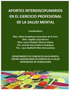 Aportes Interdisciplinarios en el Ejercicio Profesional de la Salud Mental- 2012
