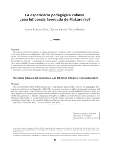 La experiencia pedag gica cubana, Una influencia heredada de Makarenko?