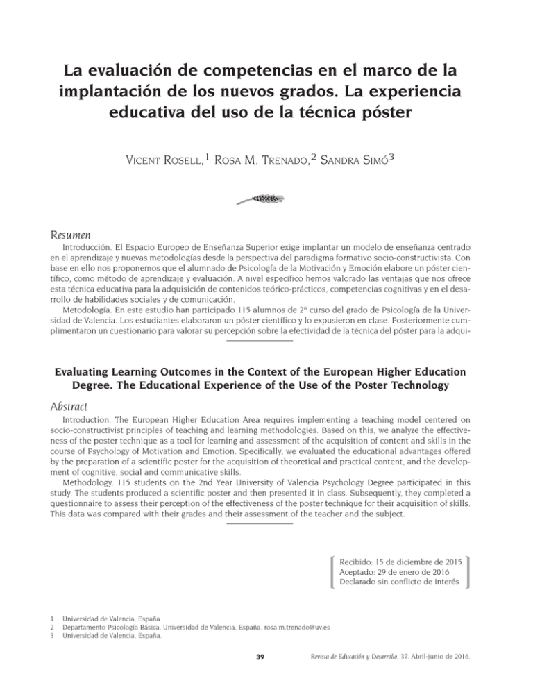 La Evaluaci N De Competencias En El Marco De La Implantaci N De Los ...