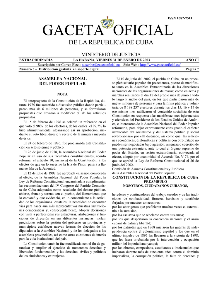 Gaceta Oficial De Cuba slidesharedocs