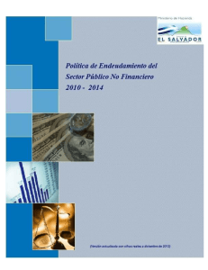 Política de Endeudamiento del Sector Público no Financiero, 2010-2014