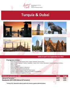 Turquía &amp; Dubai Salida Grupal 5 de Septiembre de 2015