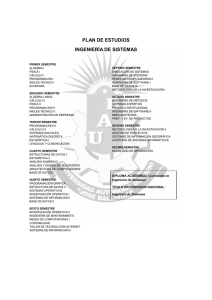   Ingeniería de Sistemas