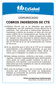 Cobros Indebidos de CTS o9 de febrero de 2012.