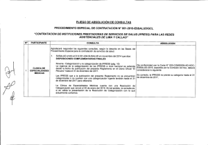 Bases Procedimiento Especial Nº 001-2015-EsSalud/GCL ( Absolución de Consultas)