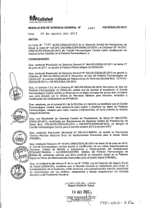Resolución de Gerencia General N°  1097-GG-ESSALUD-2013