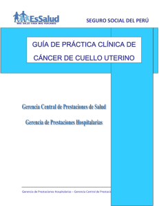 Gu&iacute;a de Pr&aacute;ctica Cl&iacute;nica de C&aacute;ncer de Cuello Uterino.