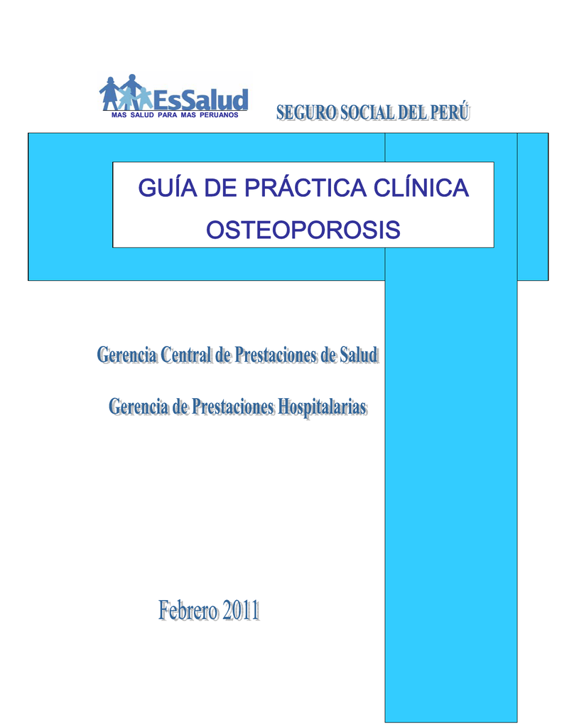 Guia de practica clinica para osteoporosis
