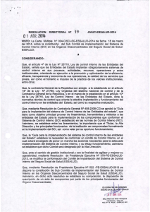 Resolución N° 073-D-RAUC-ESSALUD-2014
