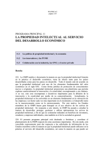 LA PROPIEDAD INTELECTUAL AL SERVICIO DEL DESARROLLO ECONÓMICO