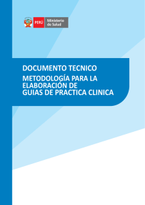 Norma Técnica de Salud para la Elaboración y Uso de Guías de Práctica Clínica del Ministerio de Salud