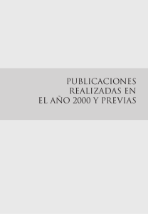 Publicaciones año 2000 y previas