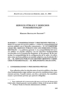 SERVICIO PUBLICO Y DERECHOS FUNDAMENTALES*
