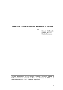 Maldonado, et al. 2007. Cuando la violencia familiar irrumpe en la escuela 