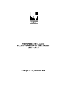 Plan de Desarrollo de la Universidad del Valle 2005-2015