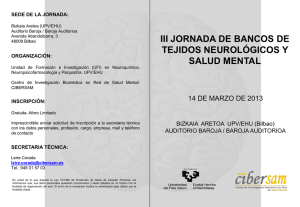 III Jornada de Bancos de Tejidos Neurol gicos y Salud Mental
