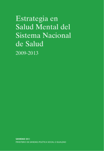 La Estrategia en Salud Mental del Sistema Nacional de Salud