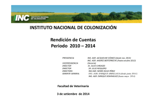 Formas colectivas de producción y de acceso a Tierra del Instituto Nacional de Colonización