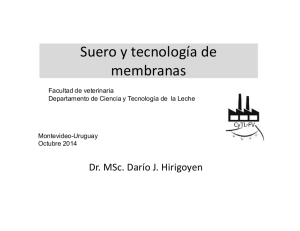 Teórico Sueros y Tecnología de membranas