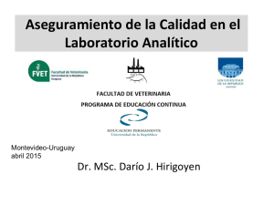 7. Herramientas de gestión en el laboratorio. Dr. Darío Hirigoyen.