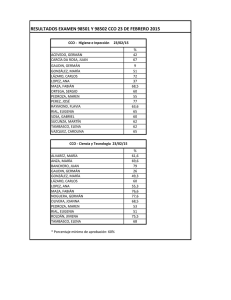Resultados CCO 2do. periodo Febrero 2015 Mvdeo