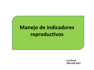 Manejo de indicadores reproductivos en ovinos - L. Rosés