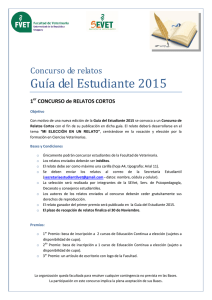 Guía del Estudiante 2015  Concurso de relatos 1