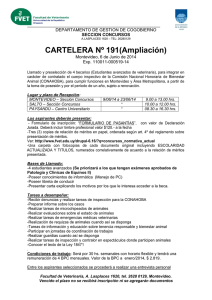CARTELERA Nº 191(Ampliación)