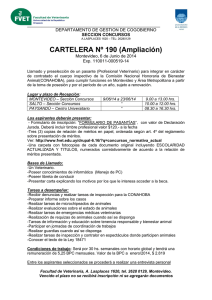 CARTELERA Nº 190 (Ampliación)