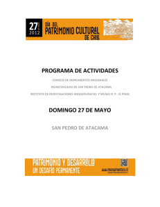 Programa Día del Patrimonio 2012