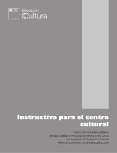 Instructivo para centros culturales