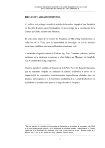 An lisis e Implementaci n de un Plan de Marketing Estrat gico en la Industria del Mosaico. Caso La Espa ola