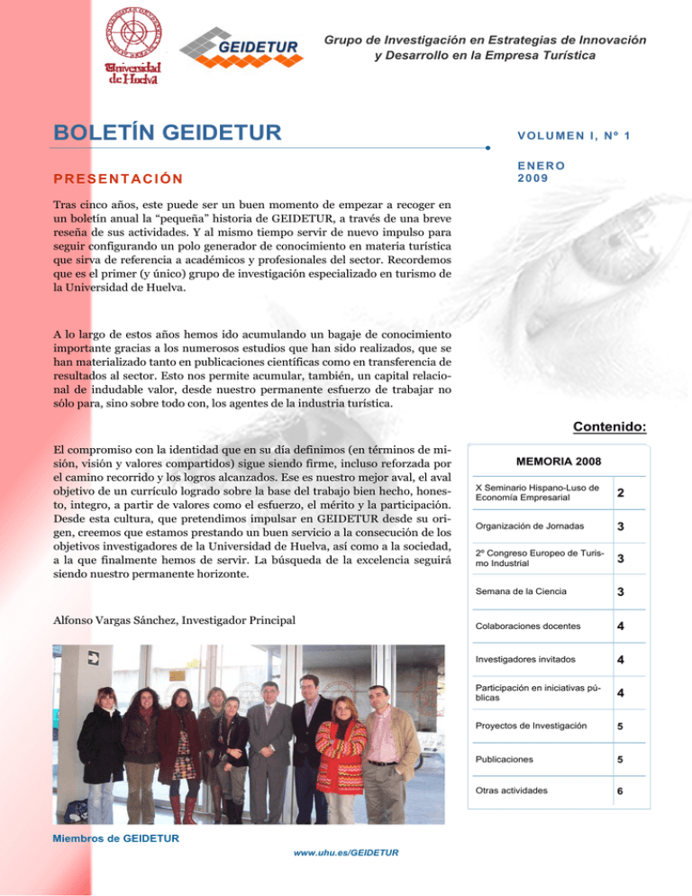 Bolet N De Actividades Del Grupo De Investigaci N En Estrategias De ...