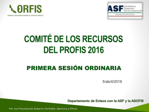 Presentación Comité 2016