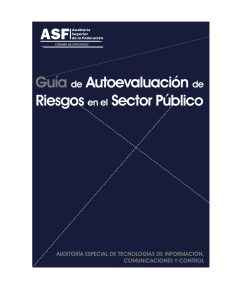 Guía de Autoevaluación de Riesgos en el Sector Público