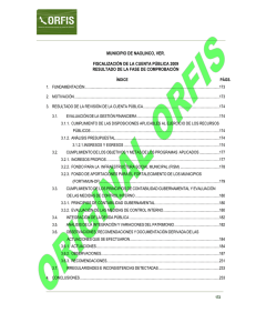 MUNICIPIO DE NAOLINCO, VER. FISCALIZACIÓN DE LA CUENTA PÚBLICA 2009