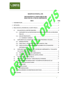 MUNICIPIO DE PAPANTLA, VER. FISCALIZACIÓN DE LA CUENTA PÚBLICA 2009