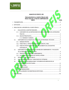 MUNICIPIO DE PEROTE, VER. FISCALIZACIÓN DE LA CUENTA PÚBLICA 2009