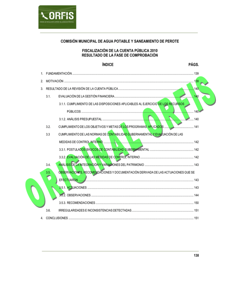 Comisi N Municipal De Agua Potable Y Saneamiento De Perote