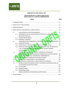 MUNICIPIO DE JOSÉ AZUETA, VER.  FISCALIZACIÓN DE LA CUENTA PÚBLICA 2012