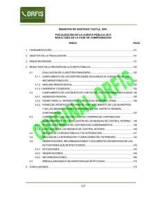 MUNICIPIO DE SANTIAGO TUXTLA, VER.  FISCALIZACIÓN DE LA CUENTA PÚBLICA 2012