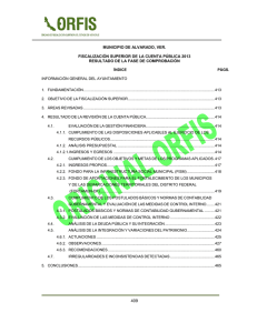 MUNICIPIO DE ALVARADO, VER.  FISCALIZACIÓN SUPERIOR DE LA CUENTA PÚBLICA 2013