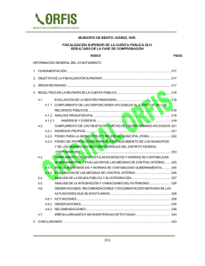 MUNICIPIO DE BENITO JUÁREZ, VER.  RESULTADO DE LA FASE DE COMPROBACIÓN