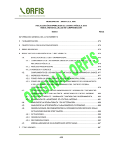 MUNICIPIO DE TANTOYUCA, VER.  FISCALIZACIÓN SUPERIOR DE LA CUENTA PÚBLICA 2013