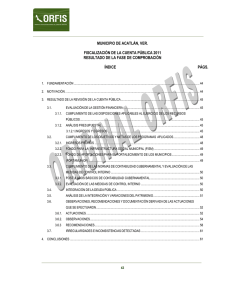 MUNICIPIO DE ACATLÁN, VER.  FISCALIZACIÓN DE LA CUENTA PÚBLICA 2011