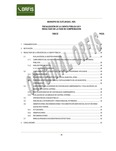 MUNICIPIO DE CUITLÁHUAC, VER.  FISCALIZACIÓN DE LA CUENTA PÚBLICA 2011
