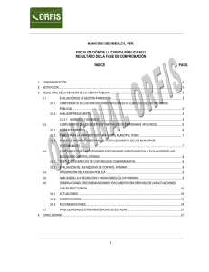 MUNICIPIO DE OMEALCA, VER. FISCALIZACIÓN DE LA CUENTA PÚBLICA 2011